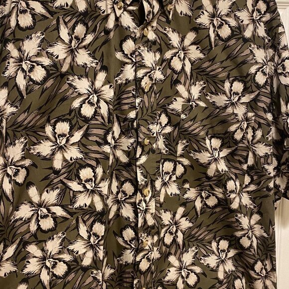 Natural Issue Men's 100% Cotton Short Sleeve Floral Button-Down Top Size L - Picture 5 of 7